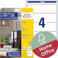 Etykiety na segregatory; A4, 10 ark./op., 59 x 192 mm, białe