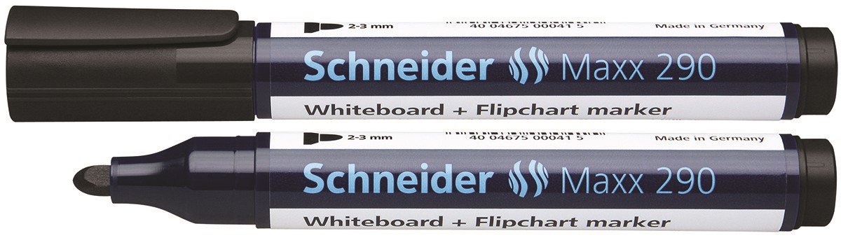 Marker do tablic SCHNEIDER Maxx 290, okrągły, 2-3 mm, czarny
