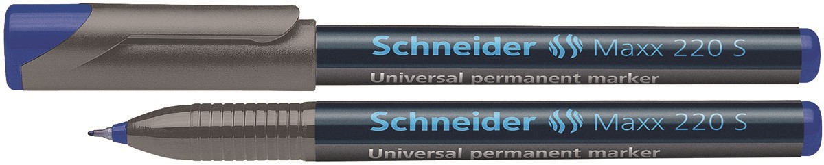 Foliopis permanentny SCHNEIDER Maxx 220 S, 0,4 mm, niebieski