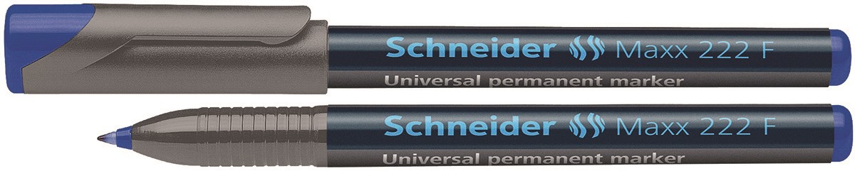 Foliopis permanentny SCHNEIDER Maxx 222, F, 0,7 mm, niebieski