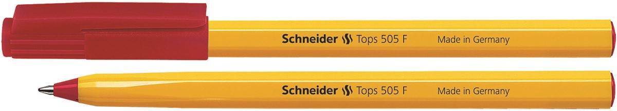 Długopis SCHNEIDER Tops 505, F, czerwony