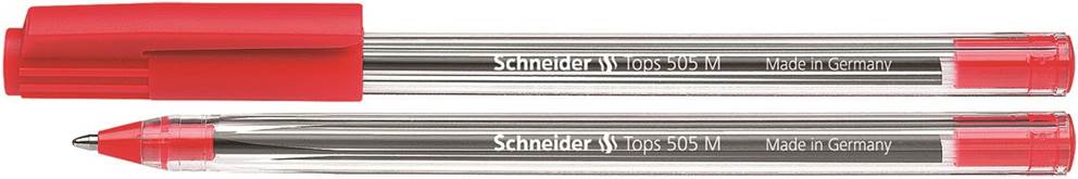 Długopis SCHNEIDER Tops 505, M, czerwony
