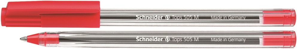 Długopis SCHNEIDER Tops 505, M, czerwony