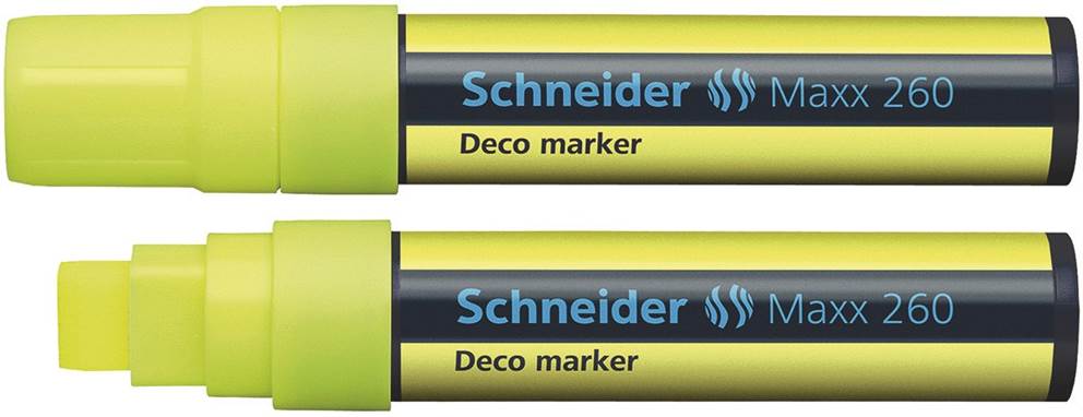 Marker kredowy SCHNEIDER Maxx 260 Deco, 5-15 mm, żółty