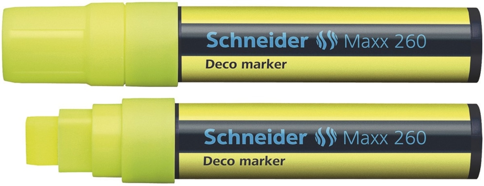 Marker kredowy SCHNEIDER Maxx 260 Deco, 5-15 mm, żółty