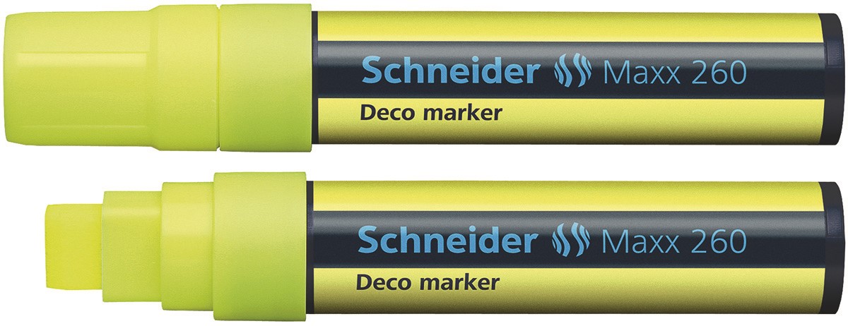 Marker kredowy SCHNEIDER Maxx 260 Deco, 5-15 mm, żółty