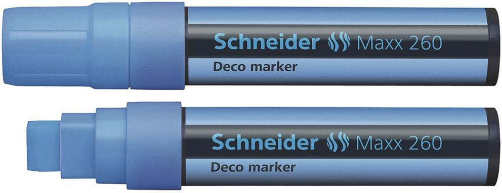 Marker kredowy SCHNEIDER Maxx 260 Deco, 5-15 mm, jasnoniebieski