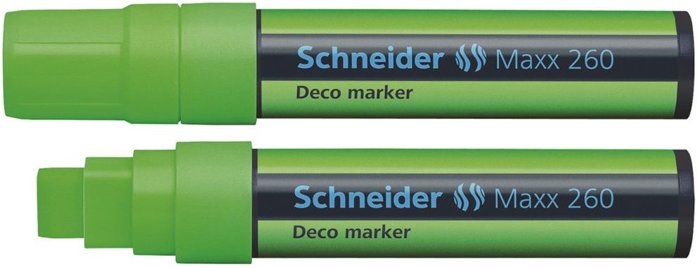 Marker kredowy SCHNEIDER Maxx 260 Deco, 5-15 mm, jasnozielony