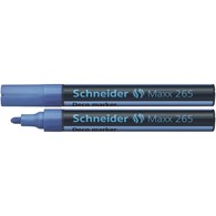 Marker kredowy SCHNEIDER Maxx 265 Deco, okrągły, 2-3 mm, jasnoniebieski