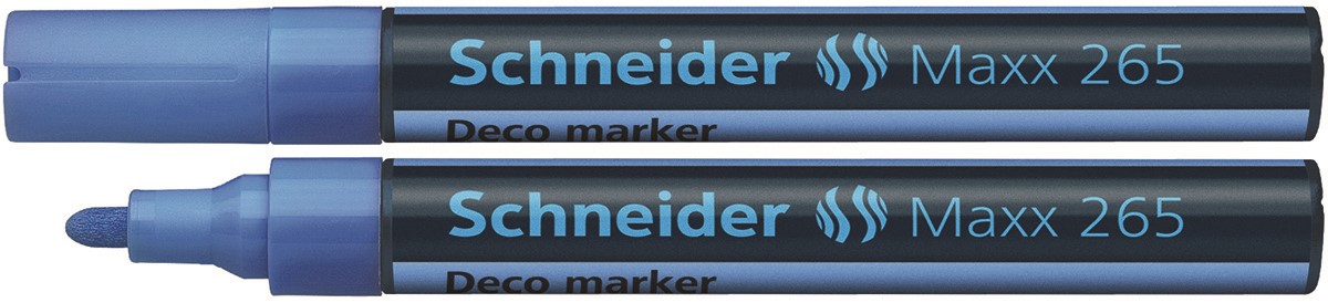 Marker kredowy SCHNEIDER Maxx 265 Deco, okrągły, 2-3 mm, jasnoniebieski