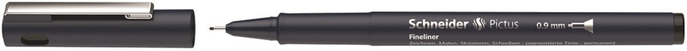 Cienkopis SCHNEIDER Pictus, 0,9 mm, czarny