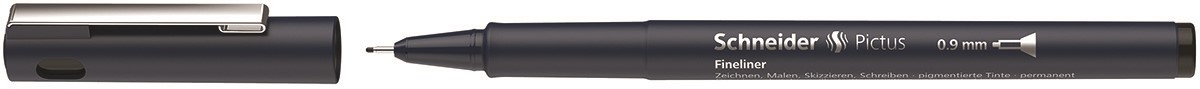 Cienkopis SCHNEIDER Pictus, 0,9 mm, czarny