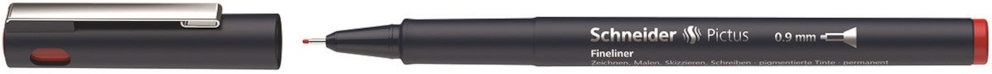 Cienkopis SCHNEIDER Pictus, 0,9 mm, czerwony