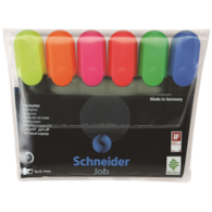Zestaw zakreślaczy SCHNEIDER Job, 1-5 mm, 6 szt., miks kolorów