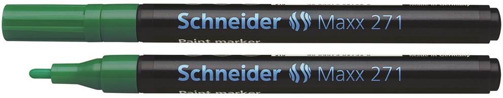 Marker olejowy SCHNEIDER Maxx 271, okrągły, 1-2 mm, zielony