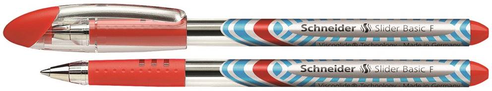 Długopis SCHNEIDER Slider Basic, F, czerwony