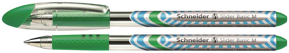 Długopis SCHNEIDER Slider Basic, M, zielony