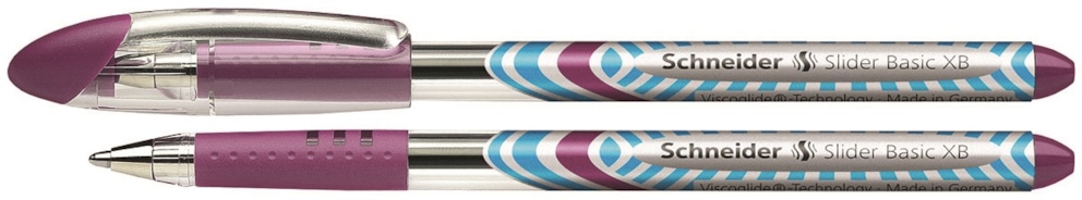 Długopis SCHNEIDER Slider Basic, XB, fioletowy