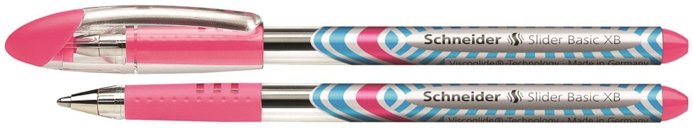 Długopis SCHNEIDER Slider Basic, XB, różowy