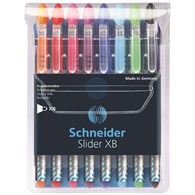 Zestaw długopisów SCHNEIDER Slider Basic, XB, Colours, 8 szt., miks kolorów