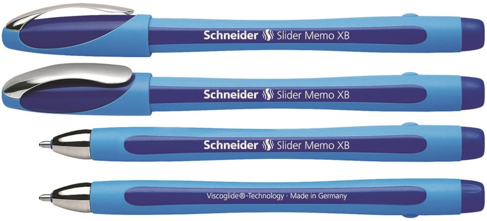 Długopis SCHNEIDER Slider Memo, XB, niebieski