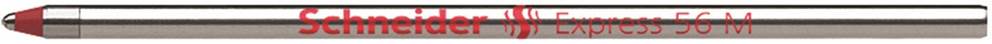 Wkład Express 56 M do długopisu SCHNEIDER, M, format D, czerwony