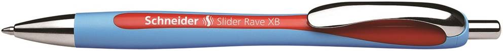 Długopis automatyczny SCHNEIDER Slider Rave, XB, czerwony
