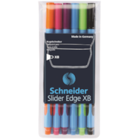 Zestaw długopisów w etui SCHNEIDER Slider Edge, XB, 6 szt., miks kolorów