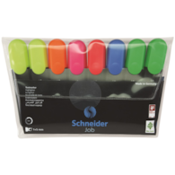 Zestaw zakreślaczy SCHNEIDER Job, 1-5 mm, 8 szt., miks kolorów