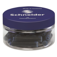 Naboje do piór SCHNEIDER, plastikowy słoik, 30 szt., niebieski