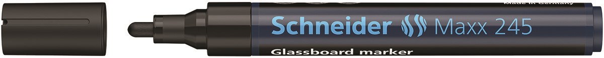 Marker do szklanych tablic SCHNEIDER Maxx 245, 2-3mm, czarny