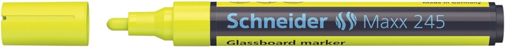 Marker do szklanych tablic SCHNEIDER Maxx 245, 2-3mm, żółty
