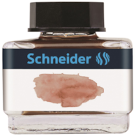 Atrament do piór SCHNEIDER, 15 ml, cognac / ciemnobrązowy