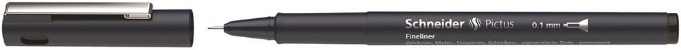 Cienkopis SCHNEIDER Pictus, 0,1 mm, czarny
