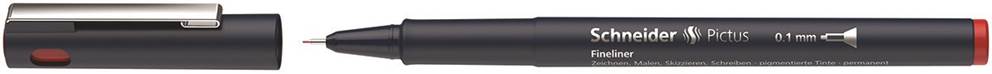 Cienkopis SCHNEIDER Pictus, 0,1 mm, czerwony