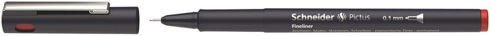 Cienkopis SCHNEIDER Pictus, 0,1 mm, czerwony