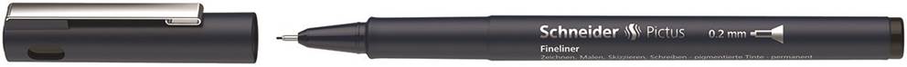 Cienkopis SCHNEIDER Pictus, 0,2 mm, czarny