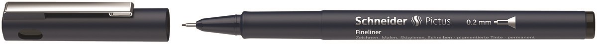 Cienkopis SCHNEIDER Pictus, 0,2 mm, czarny