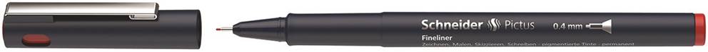 Cienkopis SCHNEIDER Pictus, 0,4 mm, czerwony