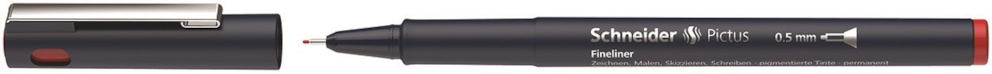 Cienkopis SCHNEIDER Pictus, 0,5 mm, czerwony