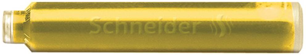 Naboje do piór SCHNEIDER, 6 szt., lemon cake / żółty