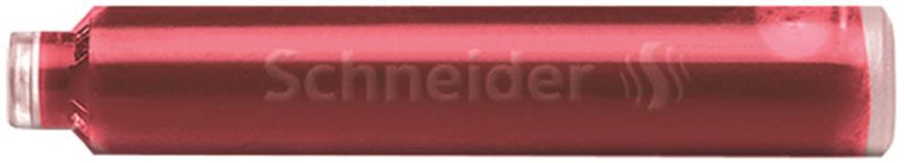 Naboje do piór SCHNEIDER, 6 szt., blush / ciemnoróżowy