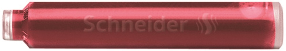 Naboje do piór SCHNEIDER, 6 szt., blush / ciemnoróżowy