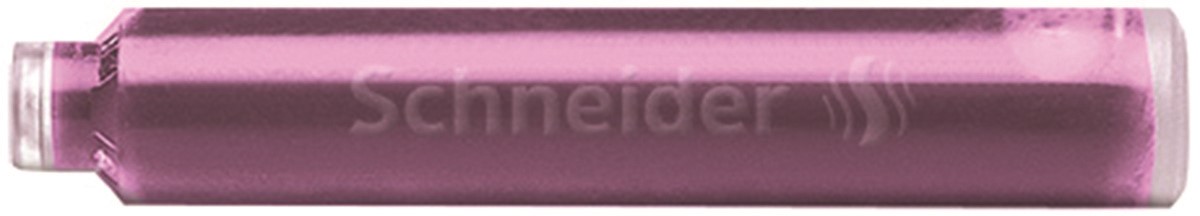 Naboje do piór SCHNEIDER, 6 szt., lilac / liliowy