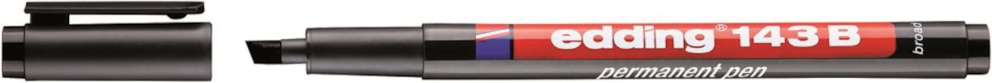Foliopis permanentny e-143 B EDDING, 1-3mm, czarny