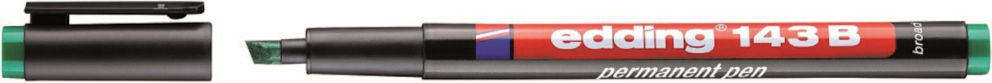 Foliopis permanentny e-143 B EDDING, 1-3mm, zielony