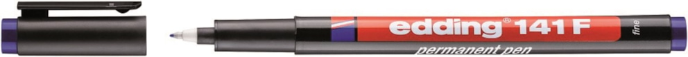 Foliopis permanentny e-141 F EDDING, 0,6mm niebieski