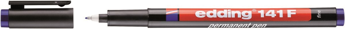 Foliopis permanentny e-141 F EDDING, 0,6mm niebieski