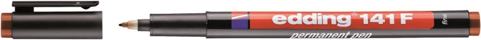Foliopis permanentny e-141 F EDDING, 0,6mm, brązowy