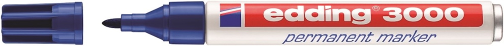 Marker permanentny e-3000 EDDING, 1,5-3mm, niebieski